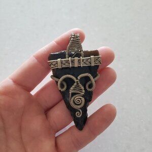 Handcrafted Obsidian Pendant